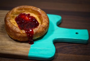 pic of yorkshire pudding filled with jam - unusual fillings for christmas day christmas.co.uk