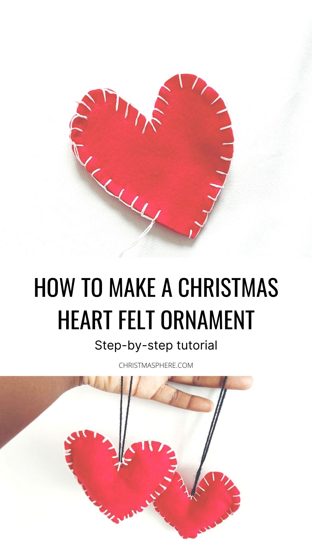 Christmas Heart Felt Ornament