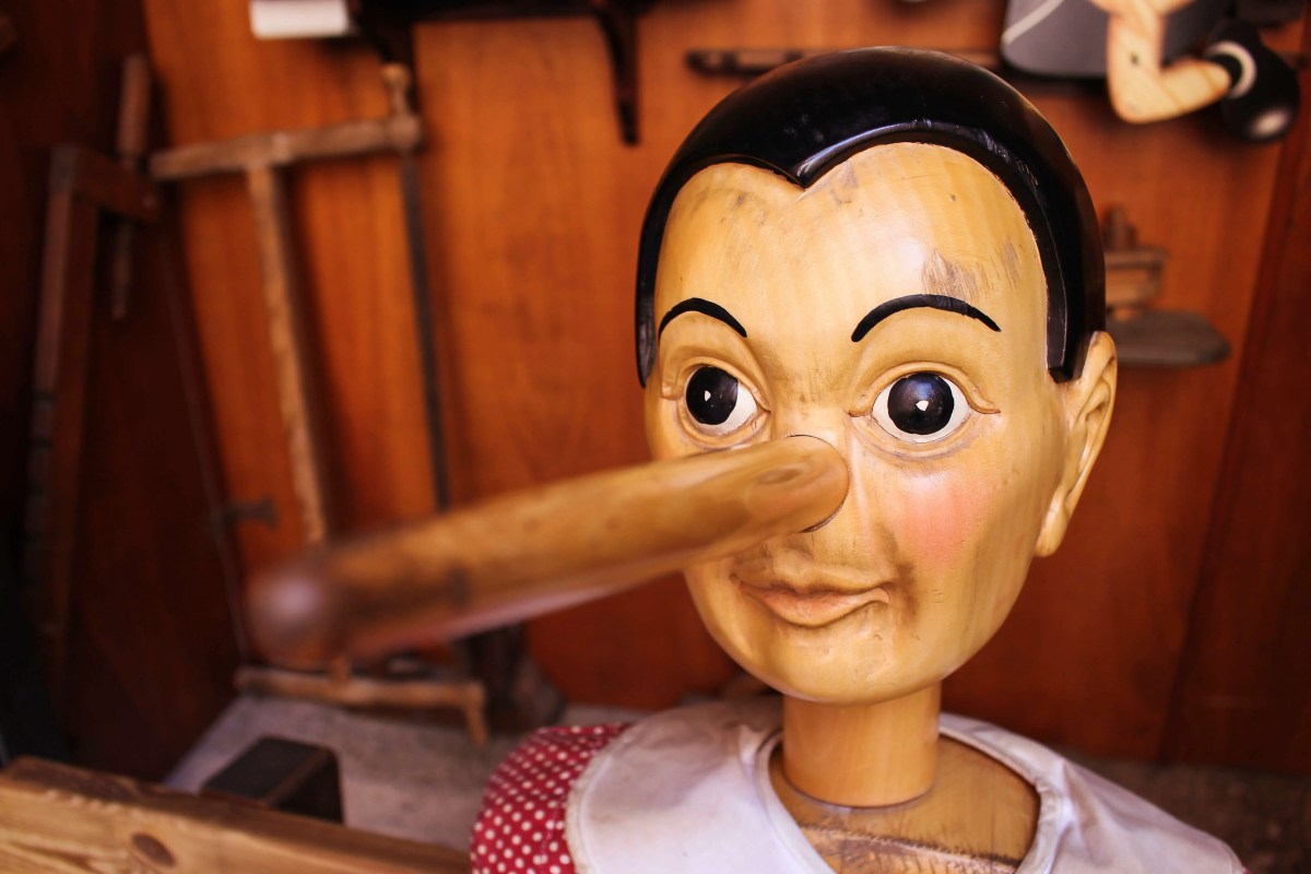 Pinocchio lying