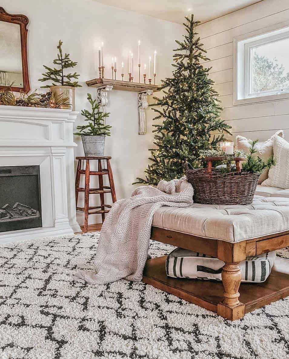 Rustic Christmas Living Room Decor