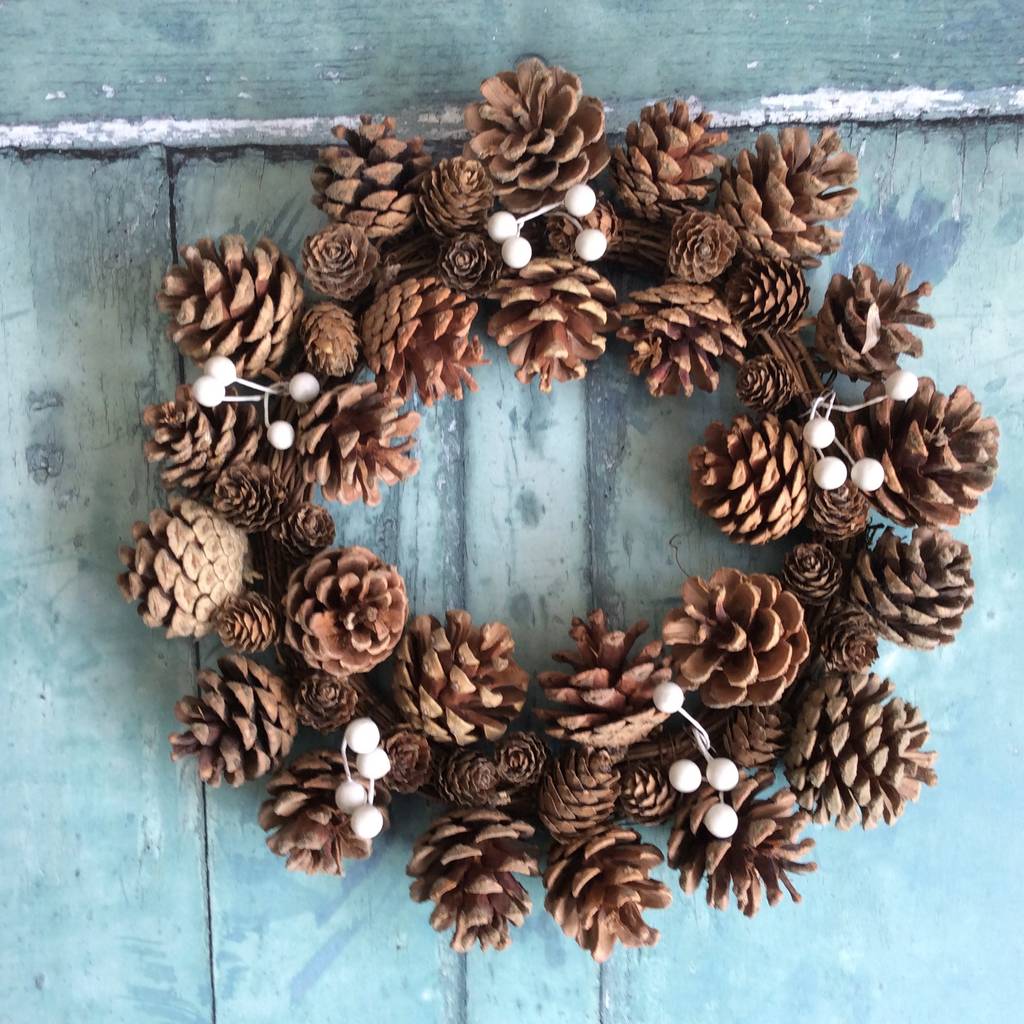 Pinecone wreath