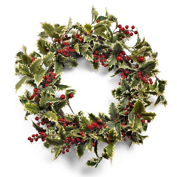 Traditional Holly wreath