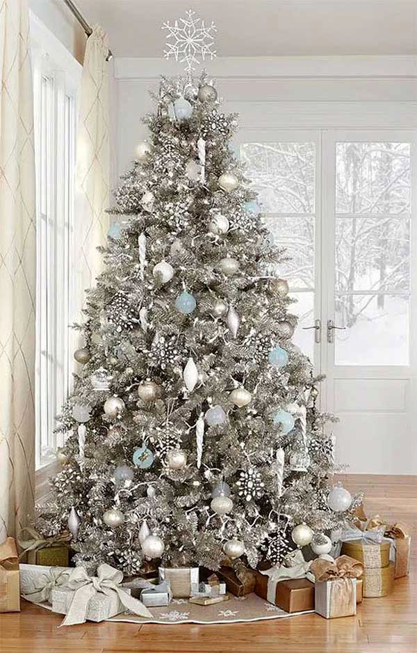 Silver Christmas Tree Theme